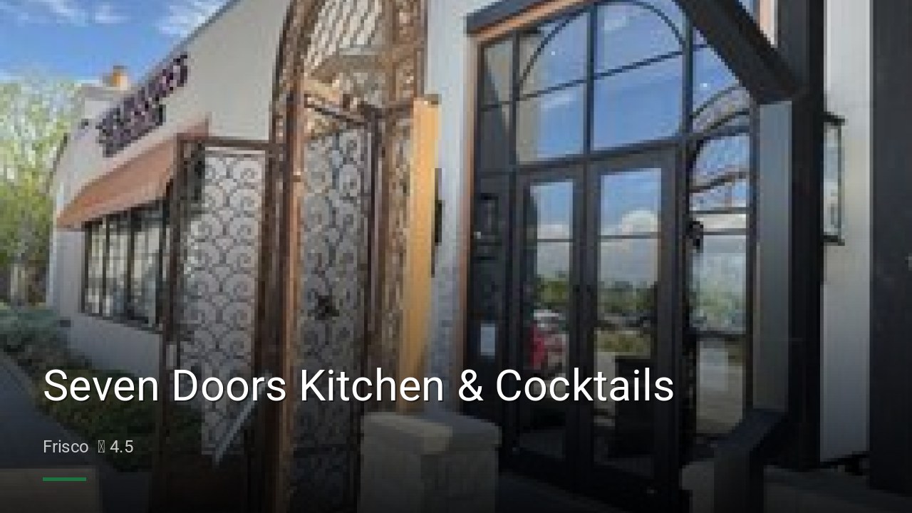 Seven Doors Kitchen & Cocktails - Sports Bars in Frisco