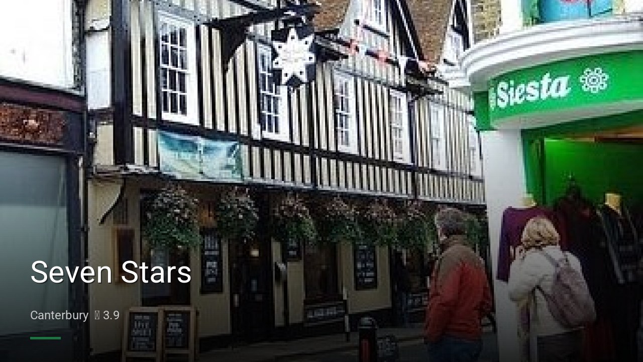Seven Stars - Sports Bars in Canterbury