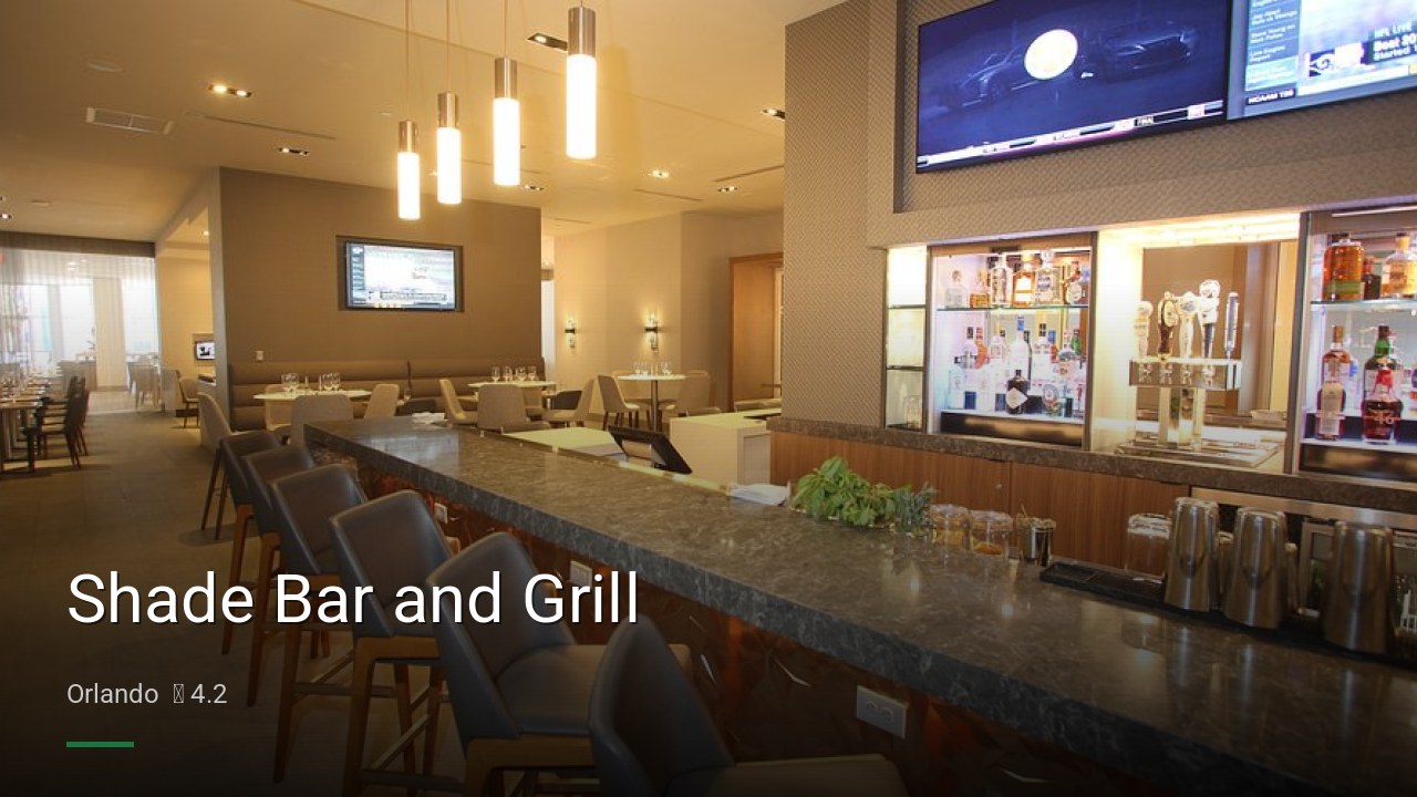 Shade Bar and Grill - Sports Bars in Orlando