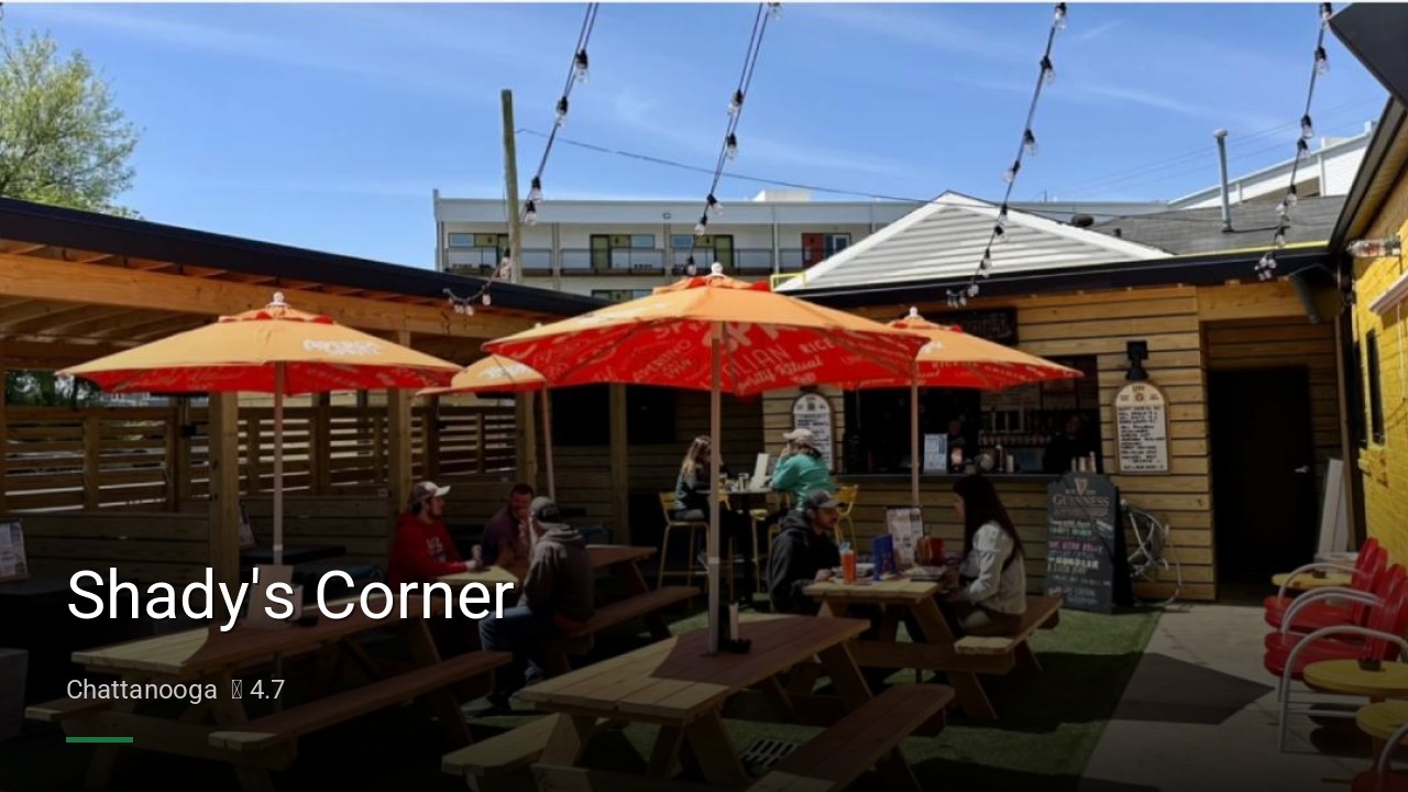 Shady's Corner - Sports Bars in Chattanooga