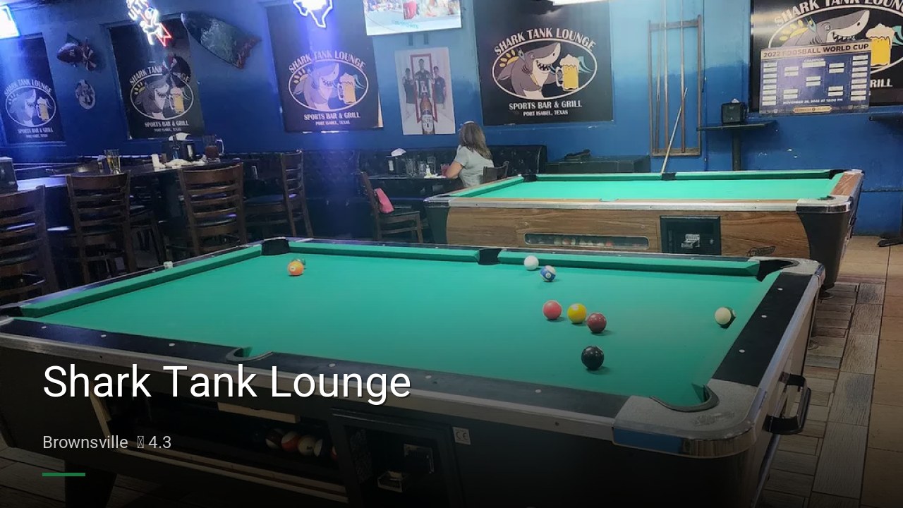 Shark Tank Lounge - Sports Bars in Brownsville