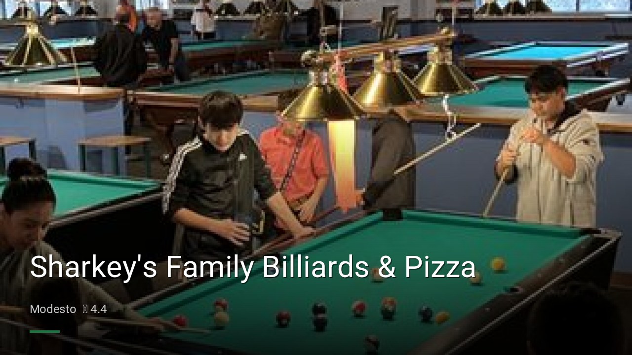 Sharkey's Family Billiards & Pizza - Sports Bars in Modesto