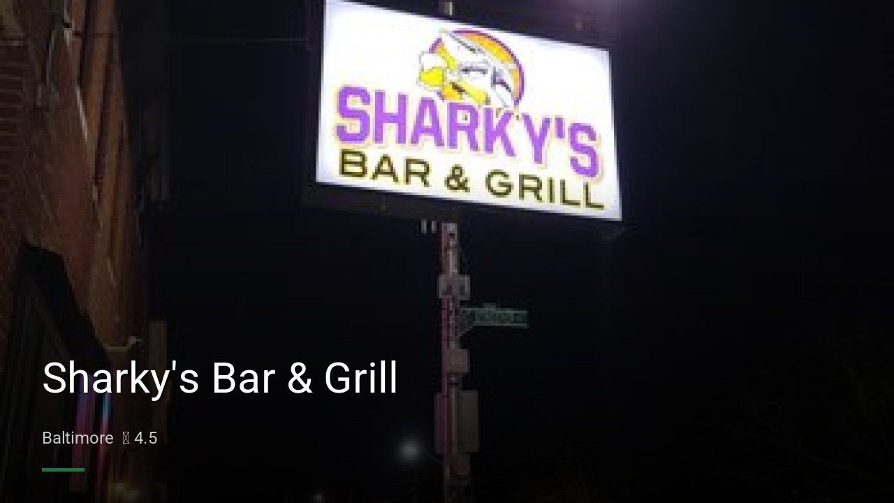Sharky's Bar & Grill - Sports Bars in Baltimore