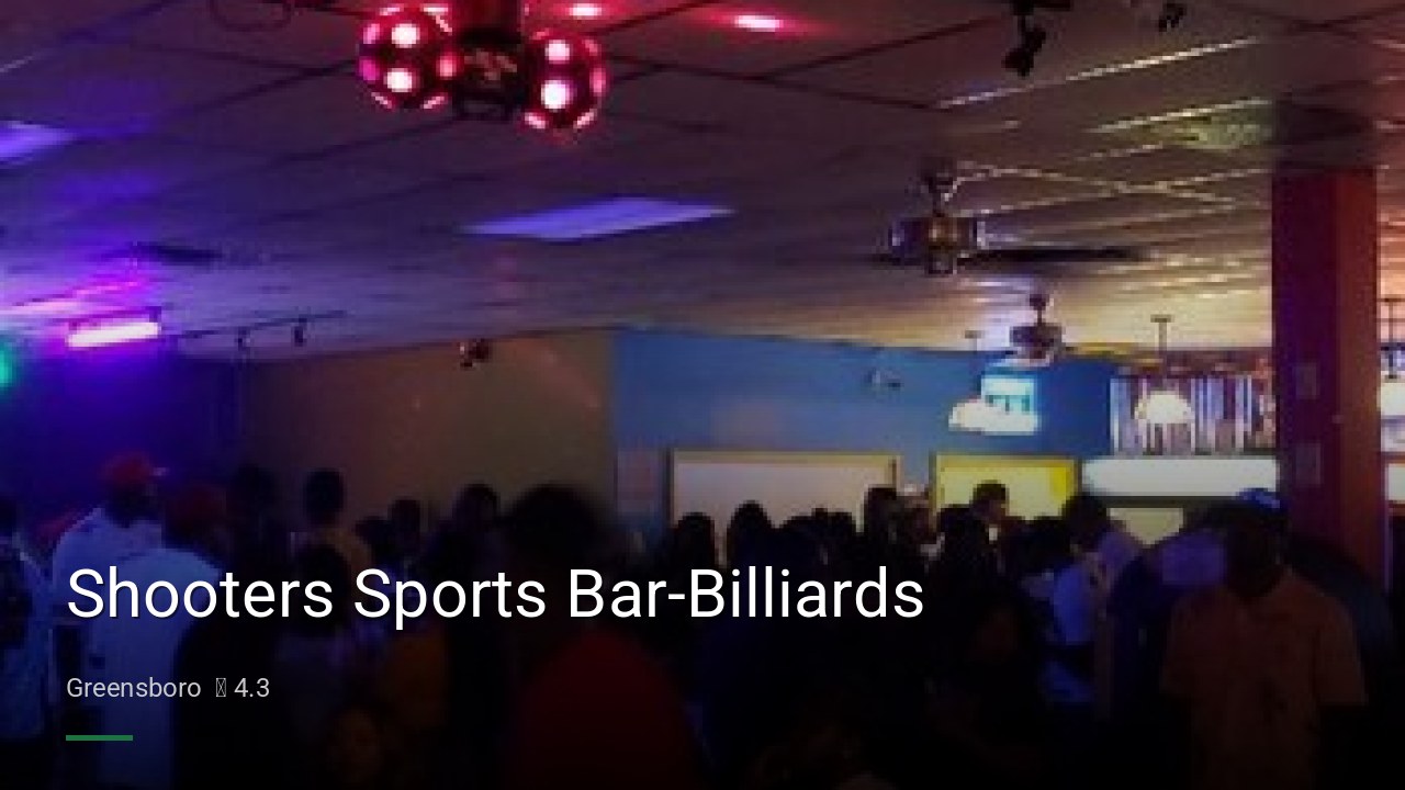Shooters Sports Bar-Billiards - Sports Bars in Greensboro