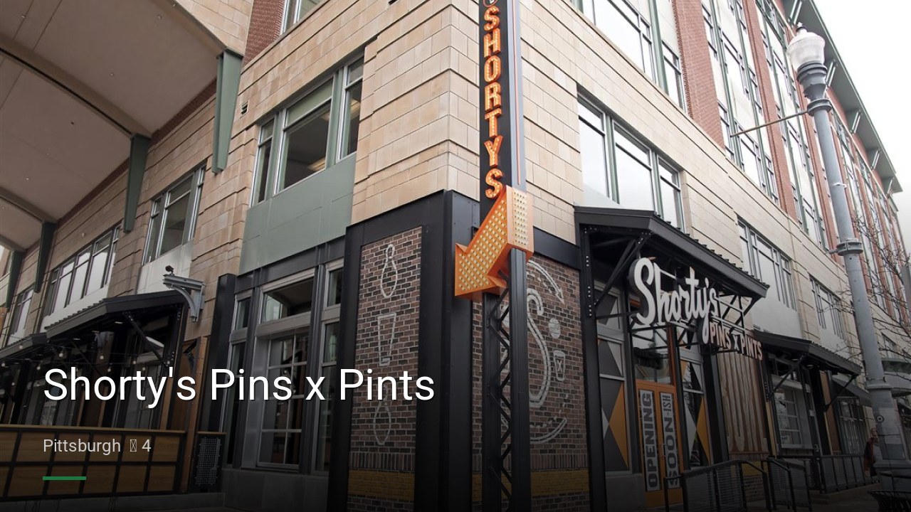Shorty's Pins x Pints - Sports Bars in Pittsburgh