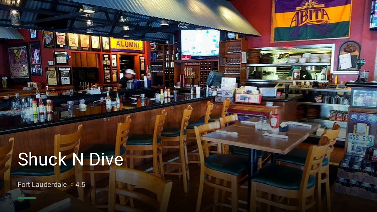 Shuck N Dive - Sports Bars in Fort Lauderdale
