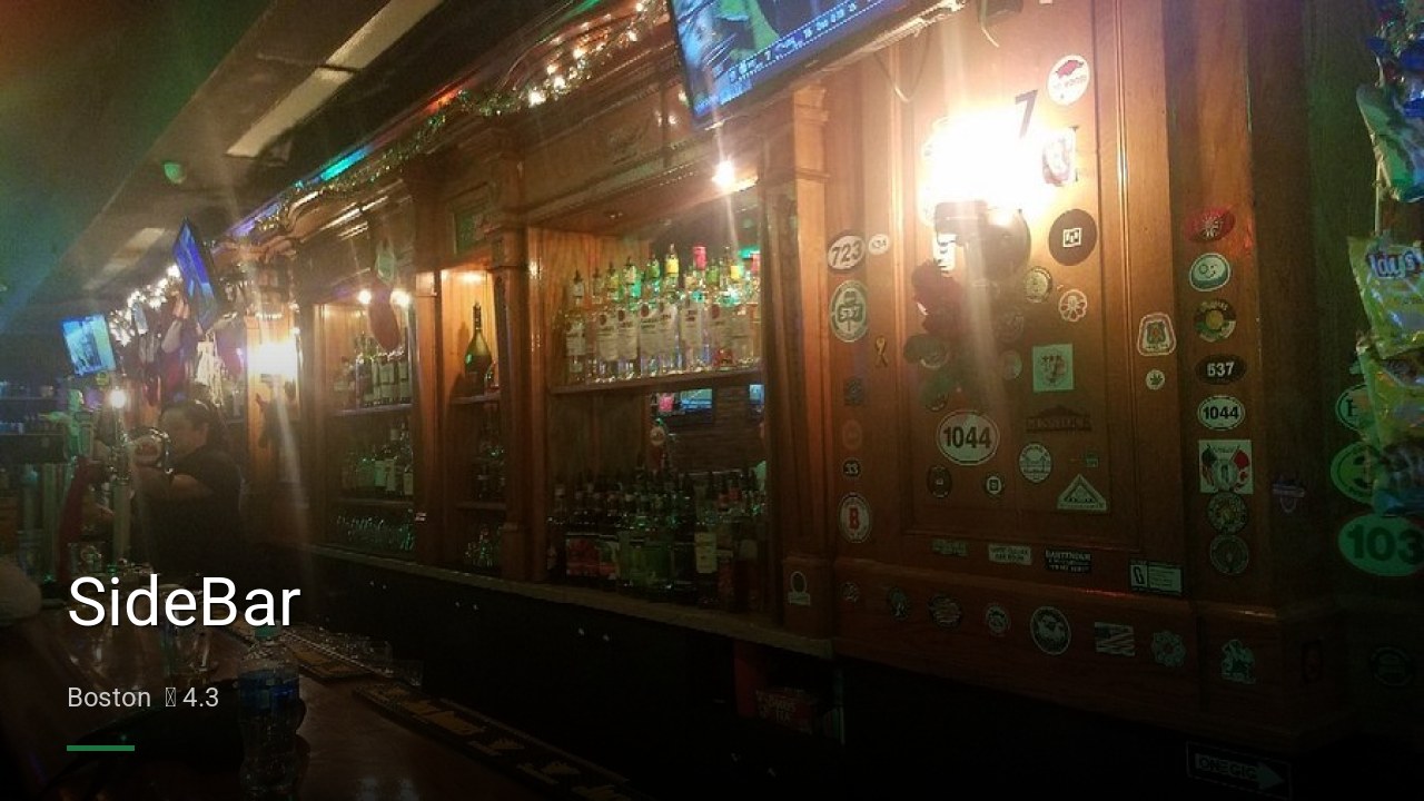 SideBar - Sports Bars in Boston
