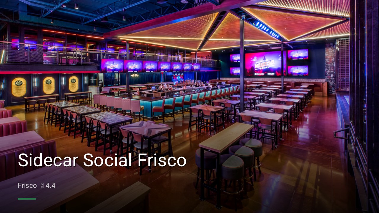 Sidecar Social Frisco - Sports Bars in Frisco