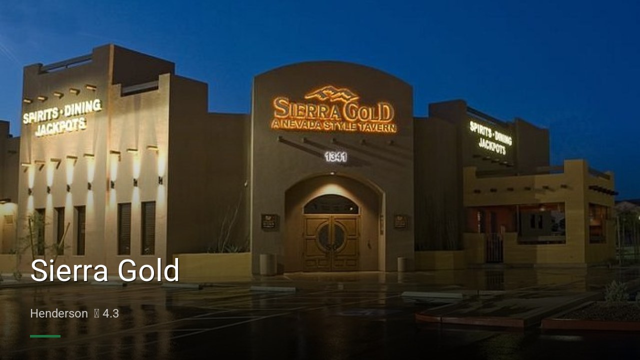 Sierra Gold - Sports Bars in Henderson