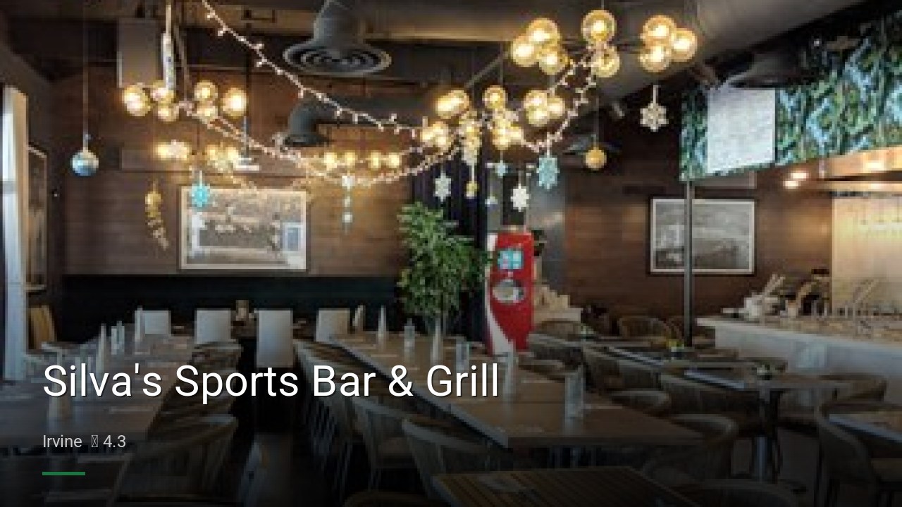 Silva's Sports Bar & Grill - Sports Bars in Irvine