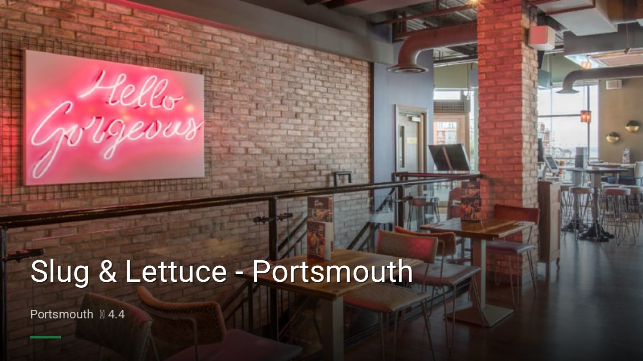 Slug & Lettuce - Portsmouth - Sports Bars in Portsmouth