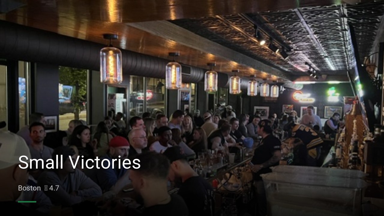 Small Victories - Sports Bars in Boston