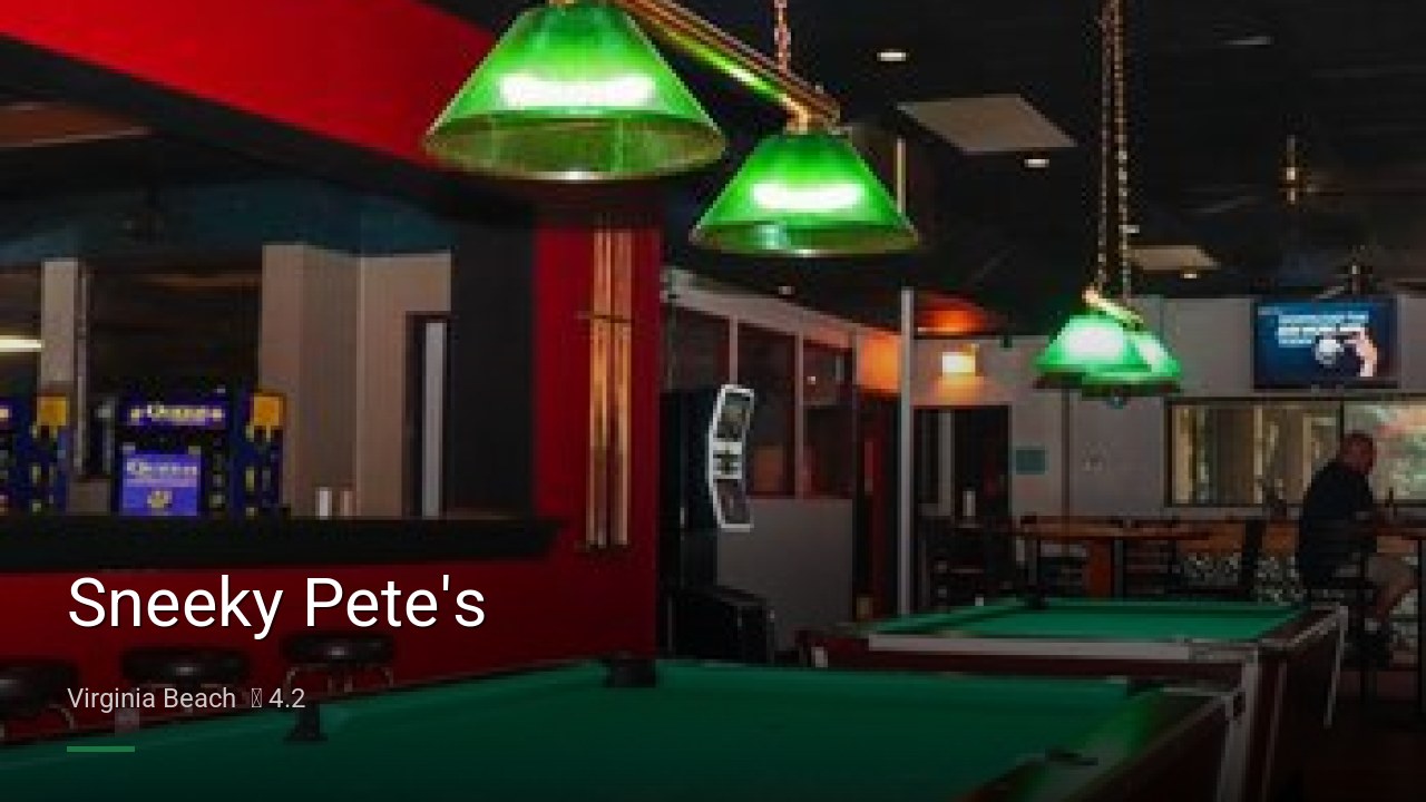 Sneeky Pete's - Sports Bars in Virginia Beach