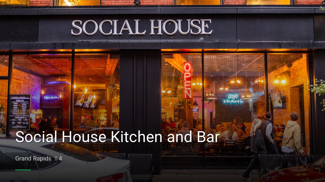 Social House Kitchen and Bar - Sports Bars in Grand Rapids
