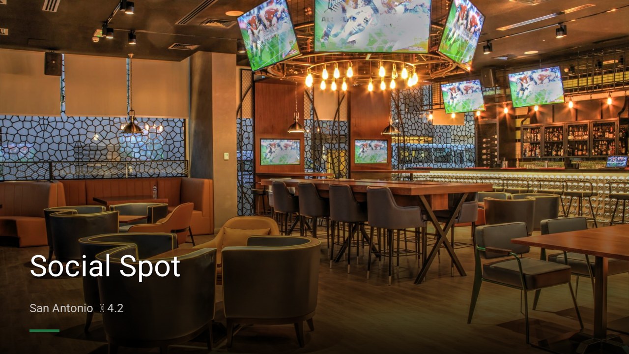 Social Spot — Sports bars in San Antonio
