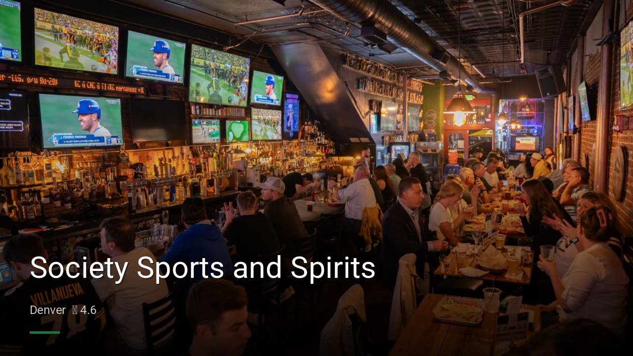 Society Sports and Spirits - Sports Bars in Denver