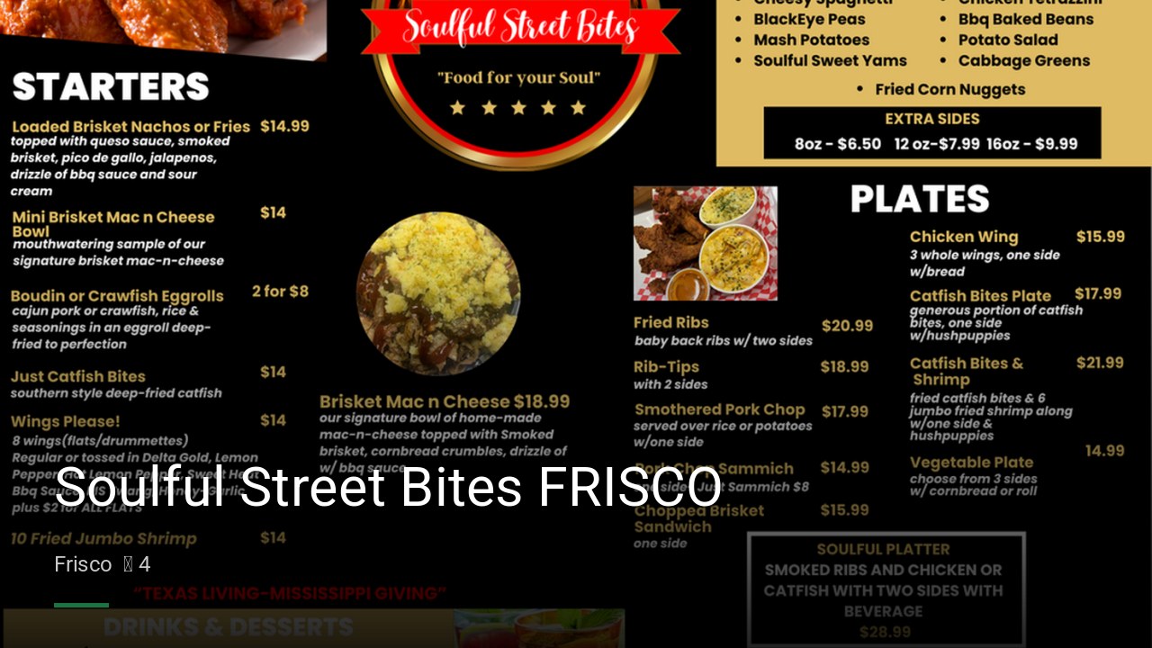 Soulful Street Bites FRISCO - Sports Bars in Frisco