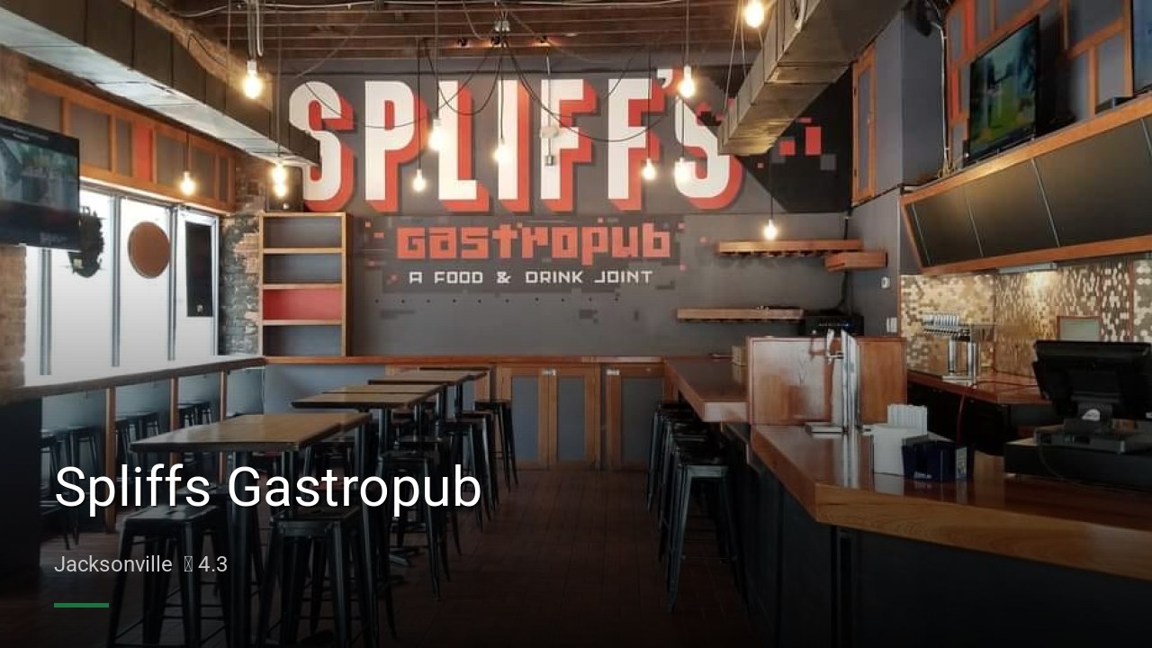 Spliffs Gastropub - Sports Bars in Jacksonville