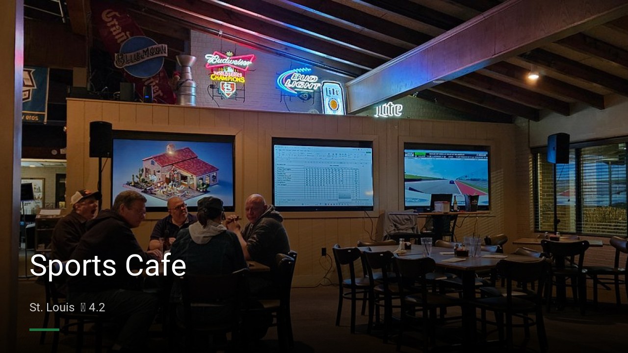 Sports Cafe - Sports Bars in St. Louis