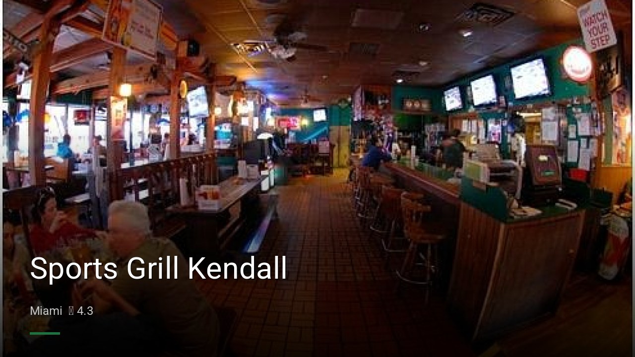 Sports Grill Kendall - Sports Bars in Miami