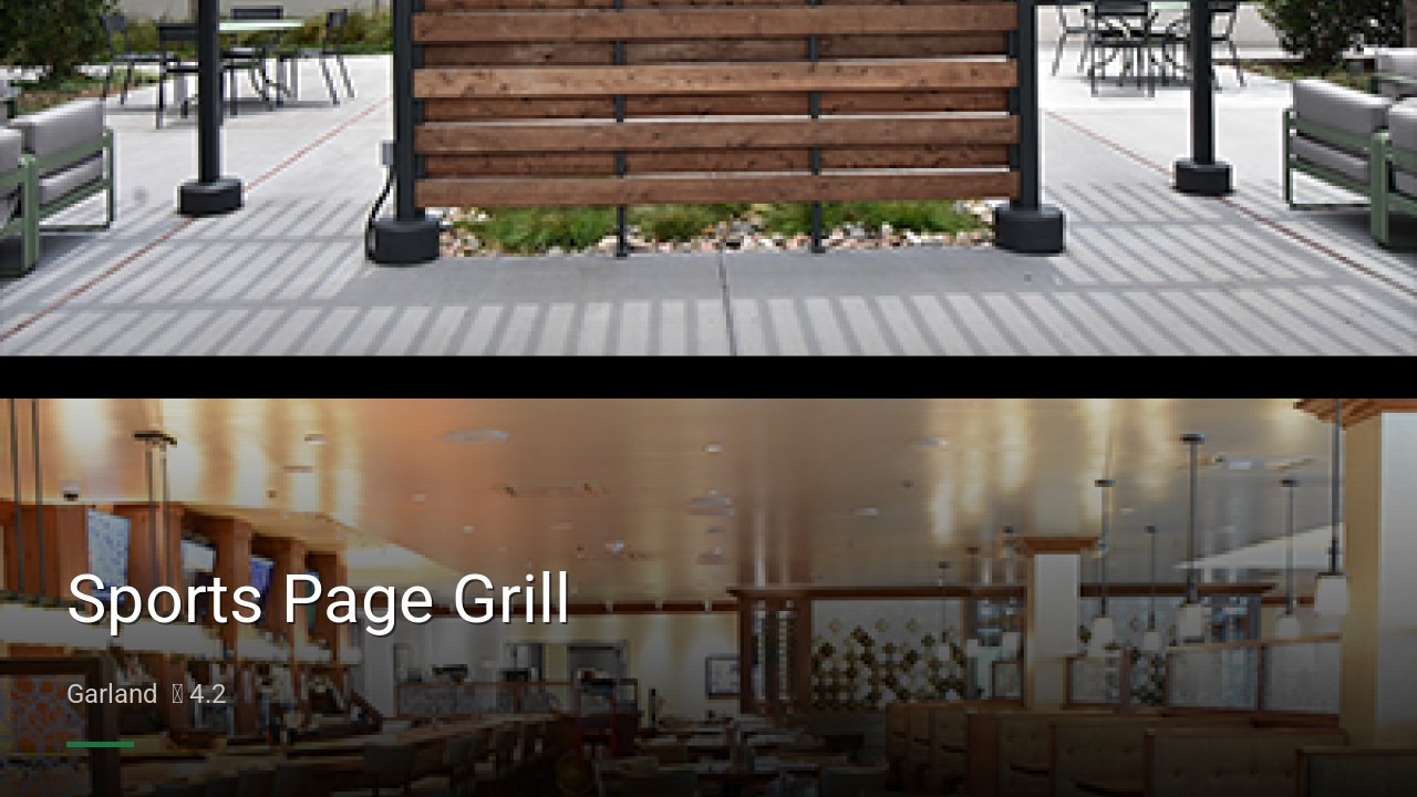 Sports Page Grill - Sports Bars in Garland