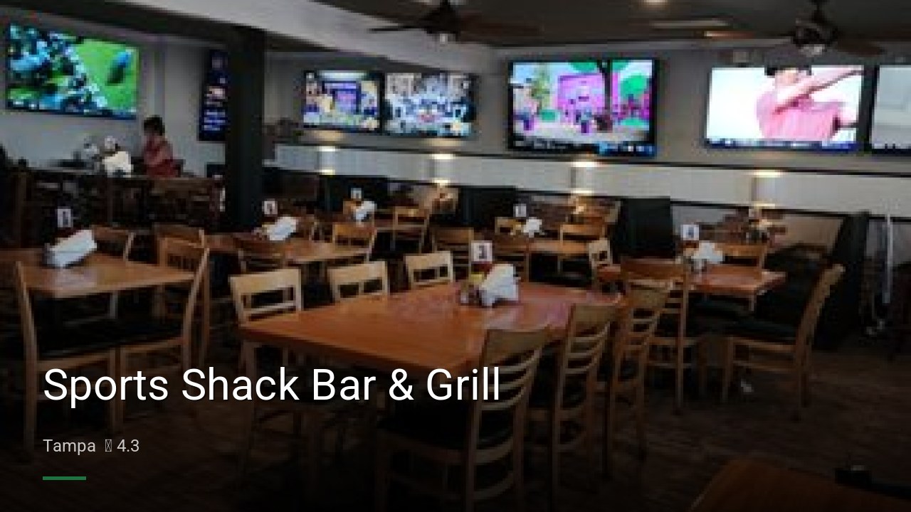 Sports Shack Bar & Grill - Sports Bars in Tampa