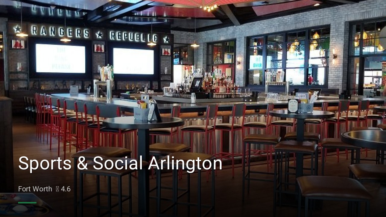 Sports & Social Arlington - Sports Bars in Fort Worth