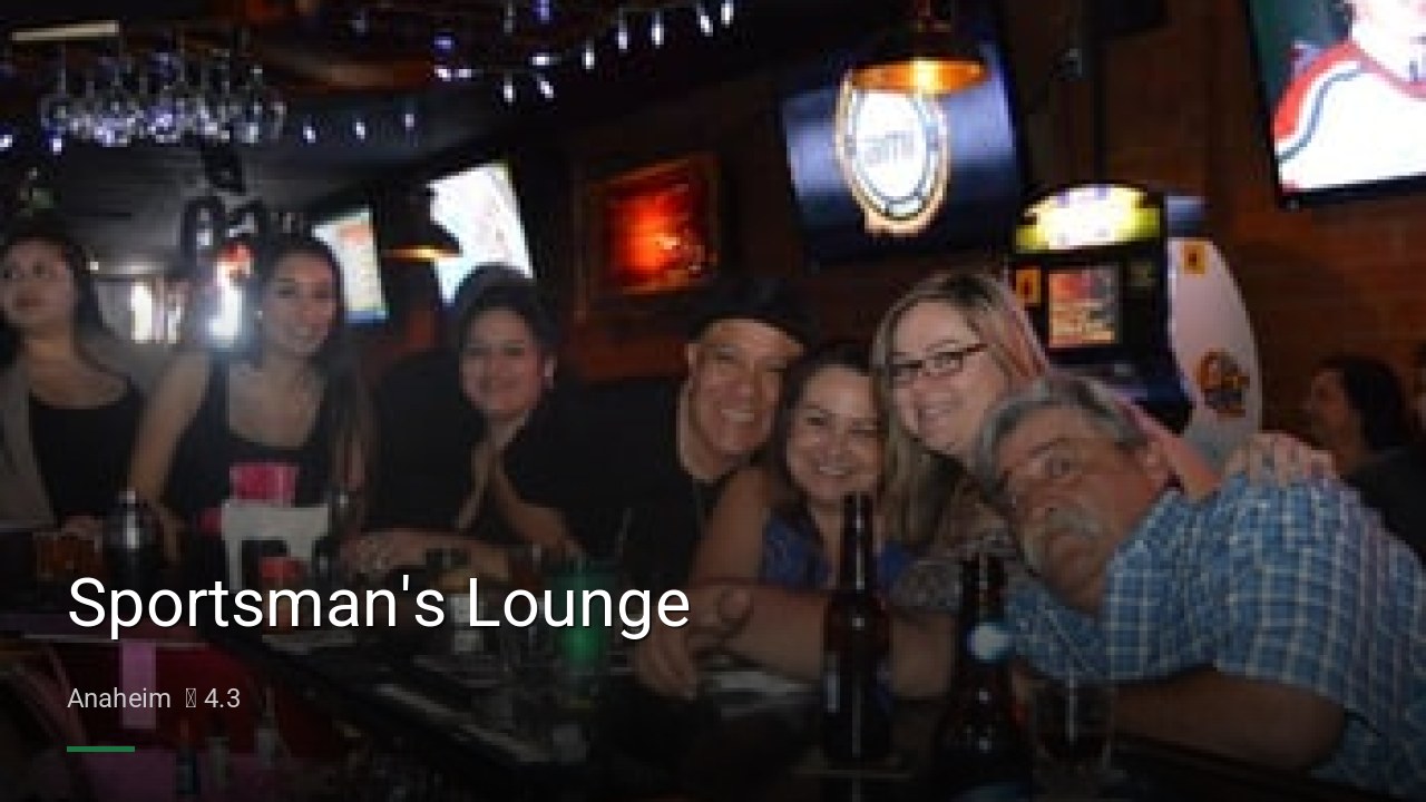 Sportsman's Lounge - Sports Bars in Anaheim