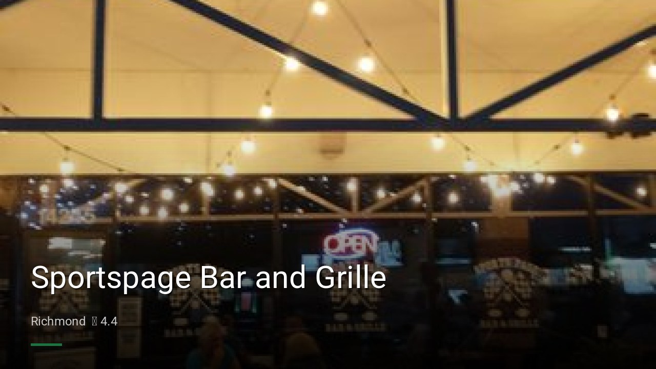Sportspage Bar and Grille - Sports Bars in Richmond