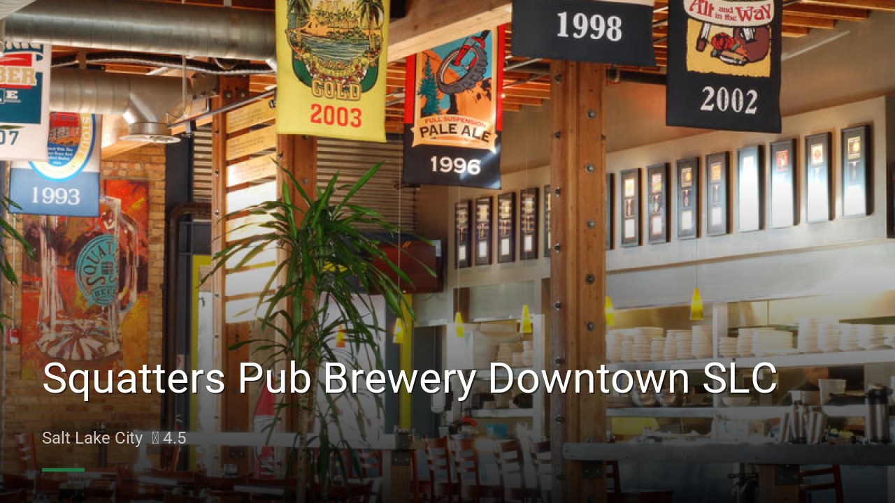 Squatters Pub Brewery Downtown SLC - Sports Bars in Salt Lake City