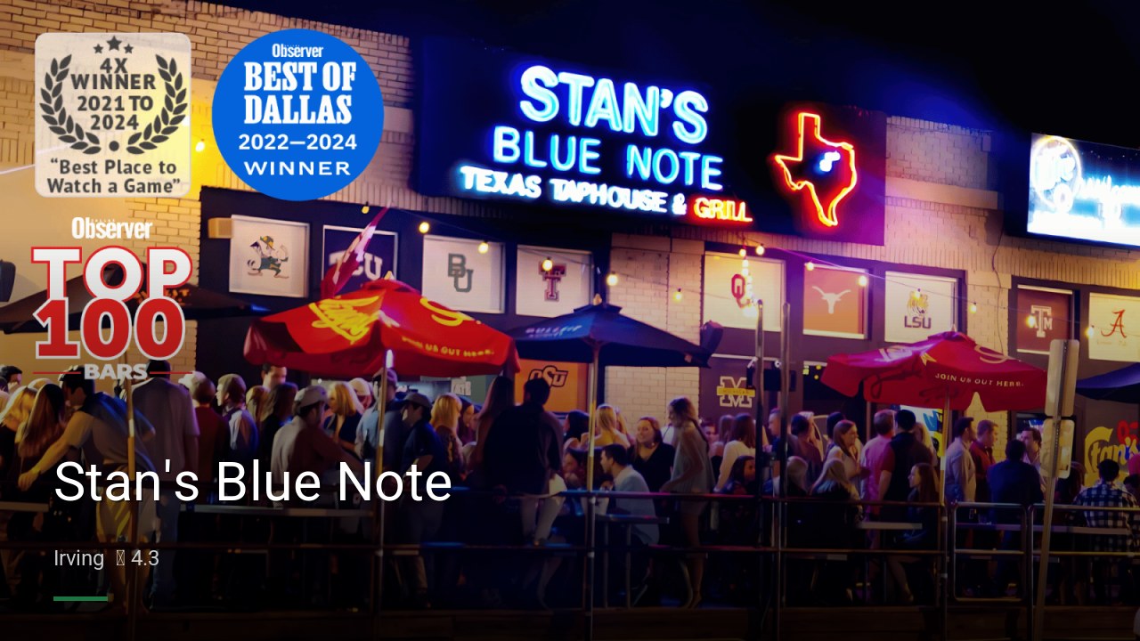Stan's Blue Note - Sports Bars in Irving