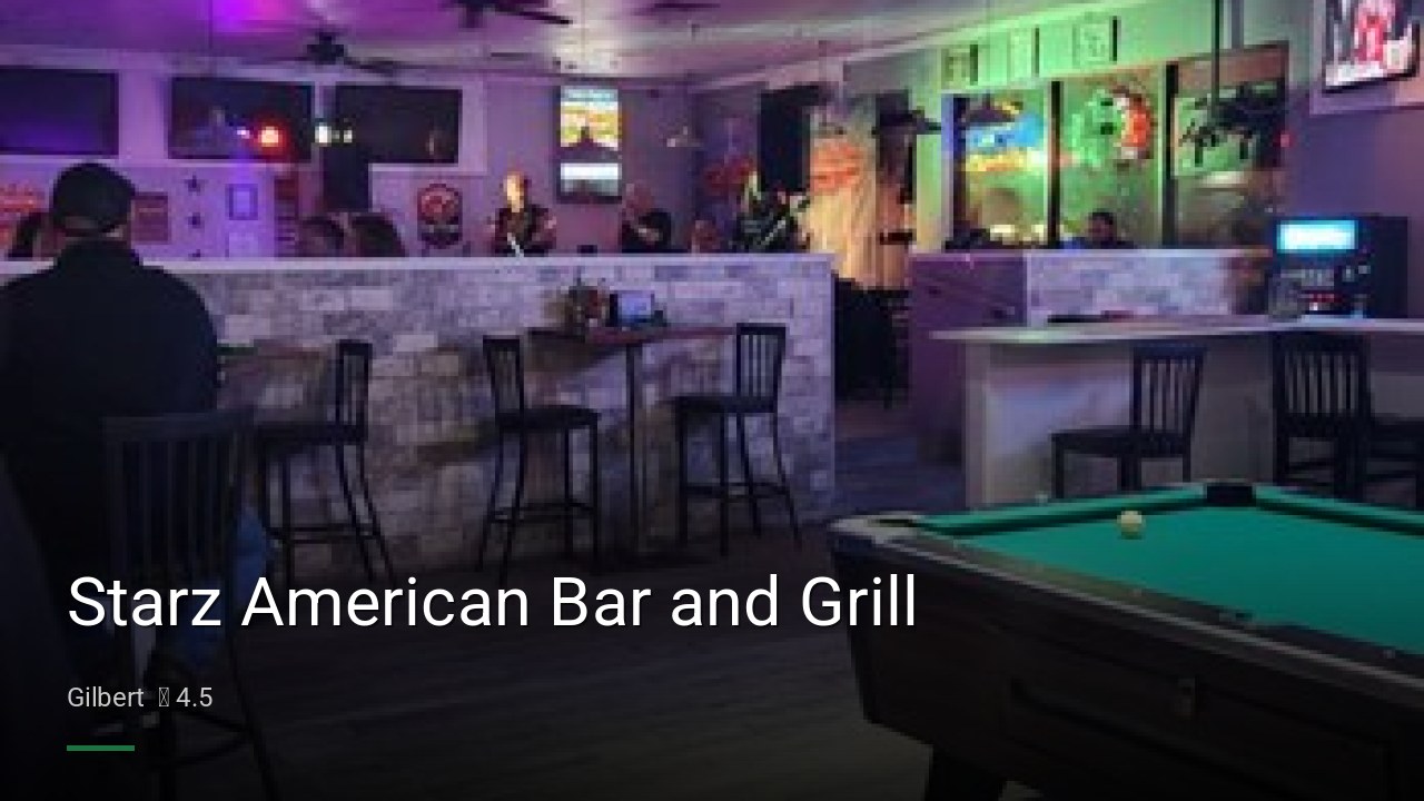 Starz American Bar and Grill - Sports Bars in Gilbert