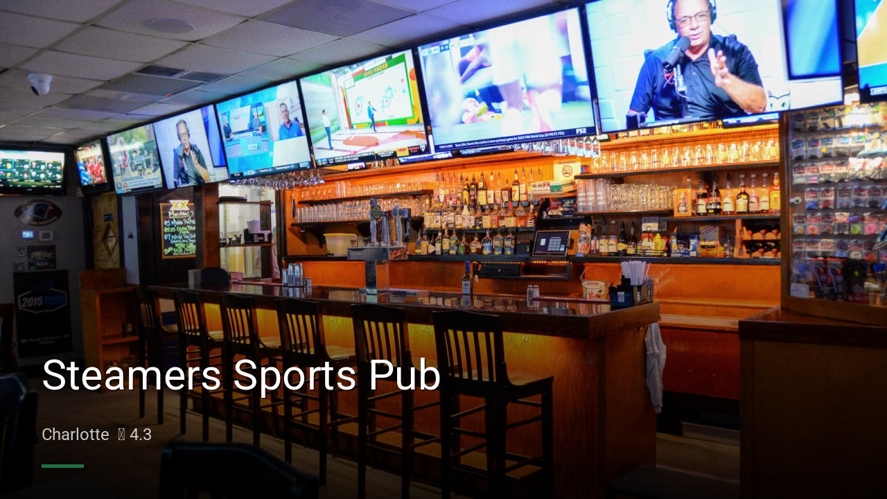 Steamers Sports Pub - Sports Bars in Charlotte