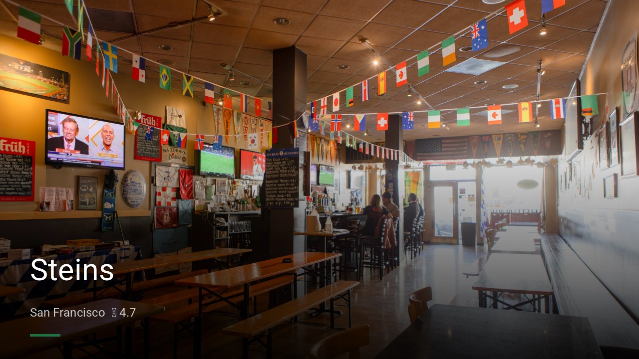Steins - Sports Bars in San Francisco