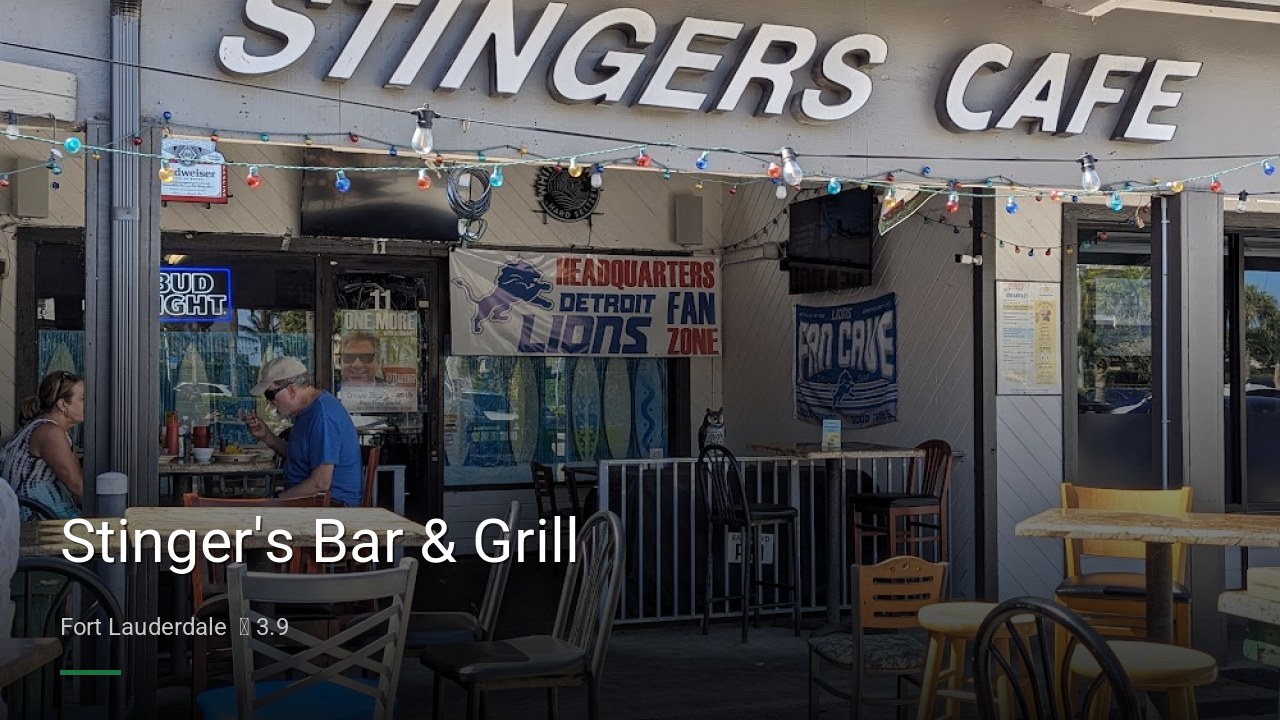 Stinger's Bar & Grill - Sports Bars in Fort Lauderdale