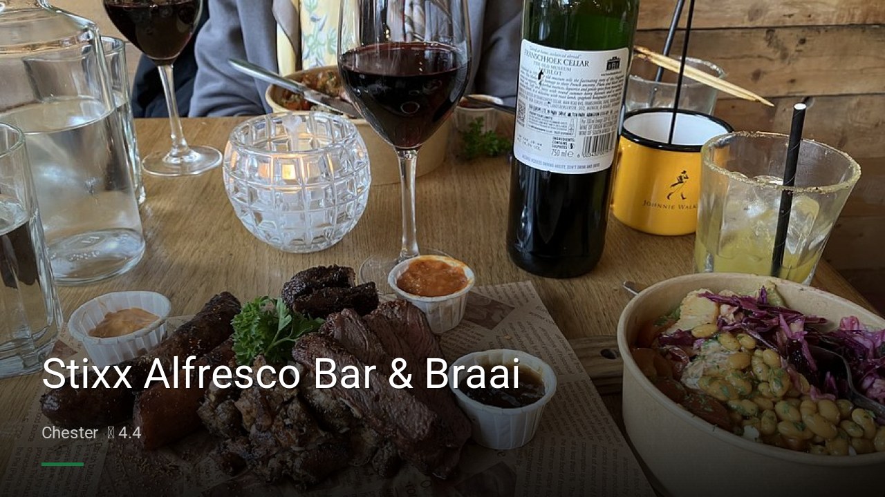 Stixx Alfresco Bar & Braai - Sports Bars in Chester