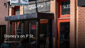 Stoney’s on P St. — Sports bars in Washington DC