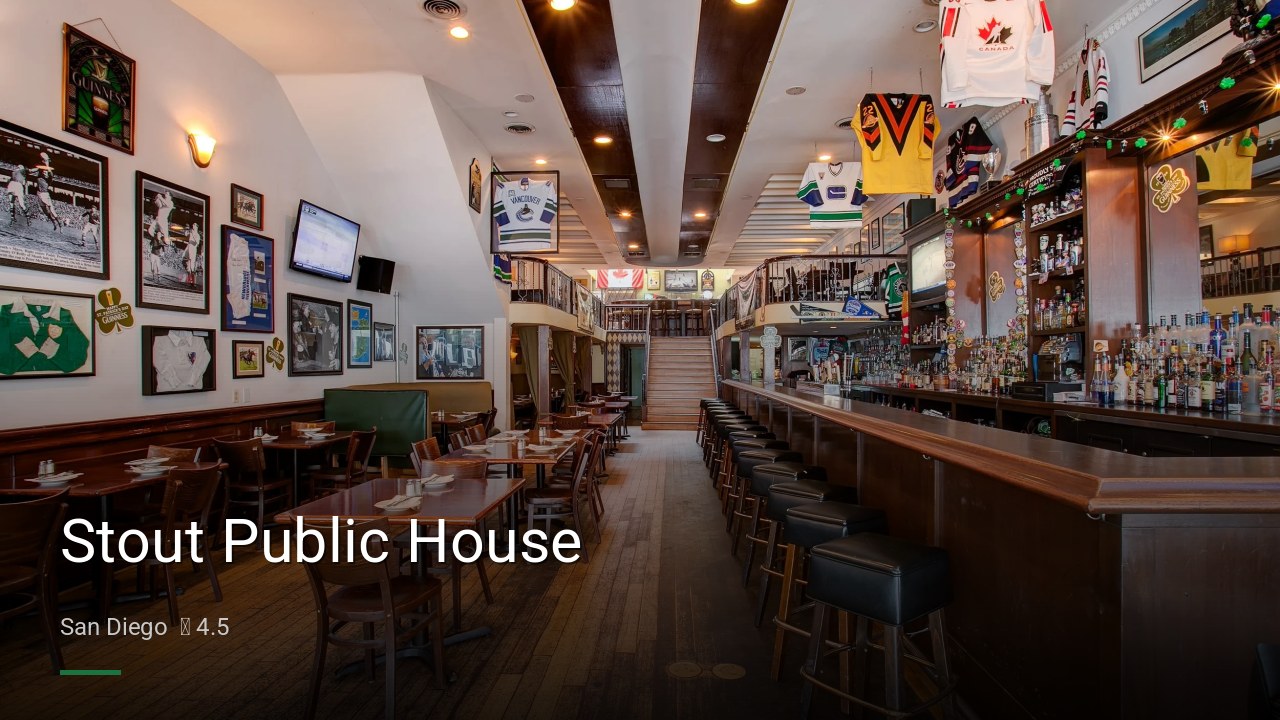 Stout Public House - Sports Bars in San Diego