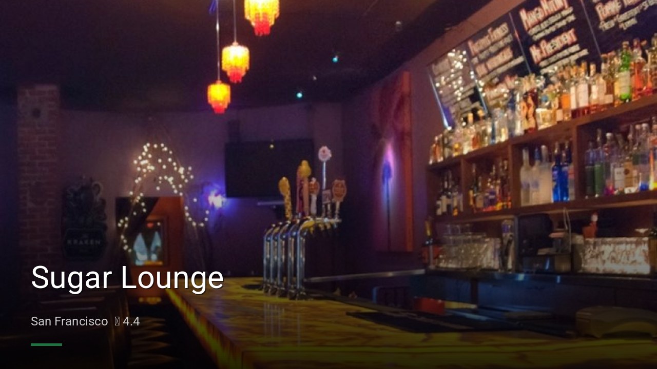 Sugar Lounge - Sports Bars in San Francisco