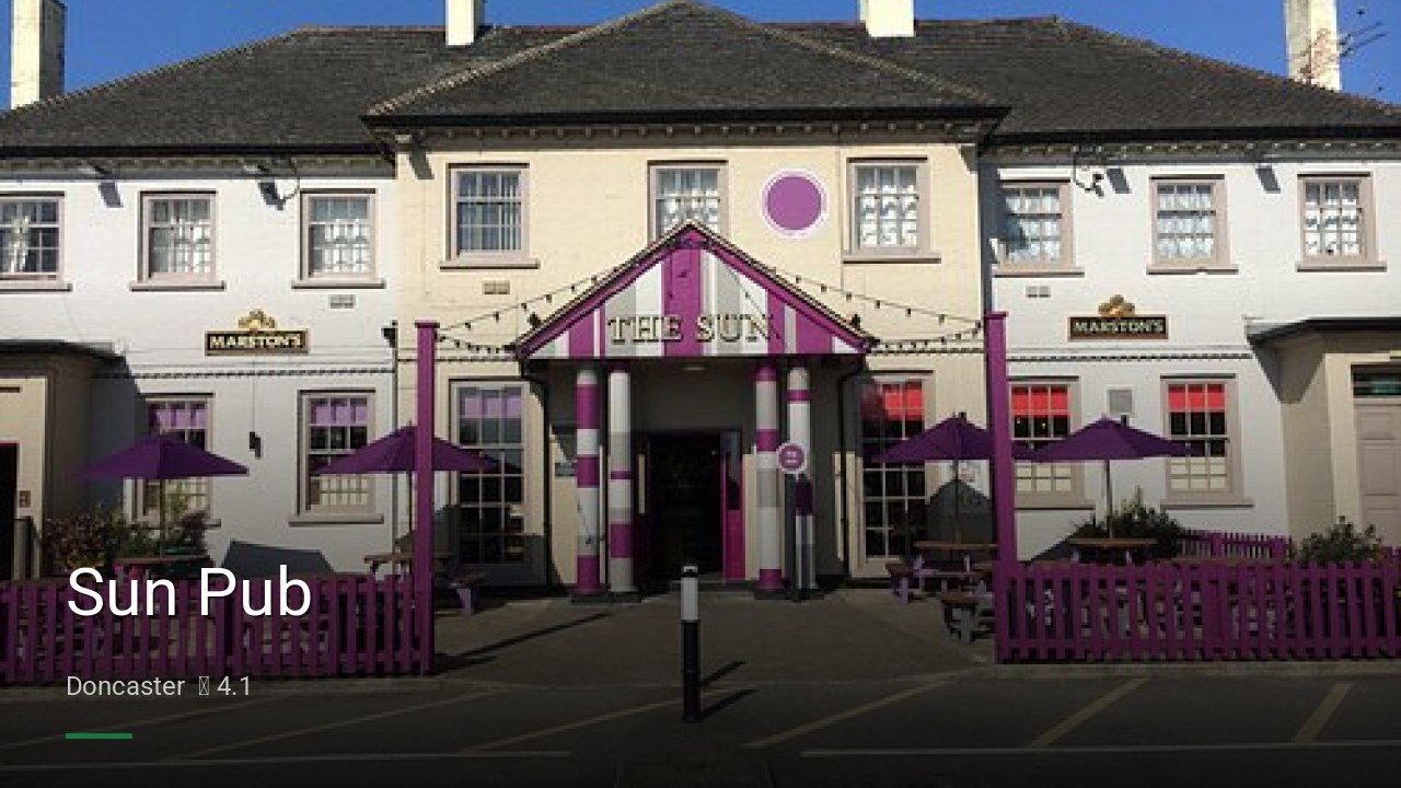 Sun Pub - Sports Bars in Doncaster