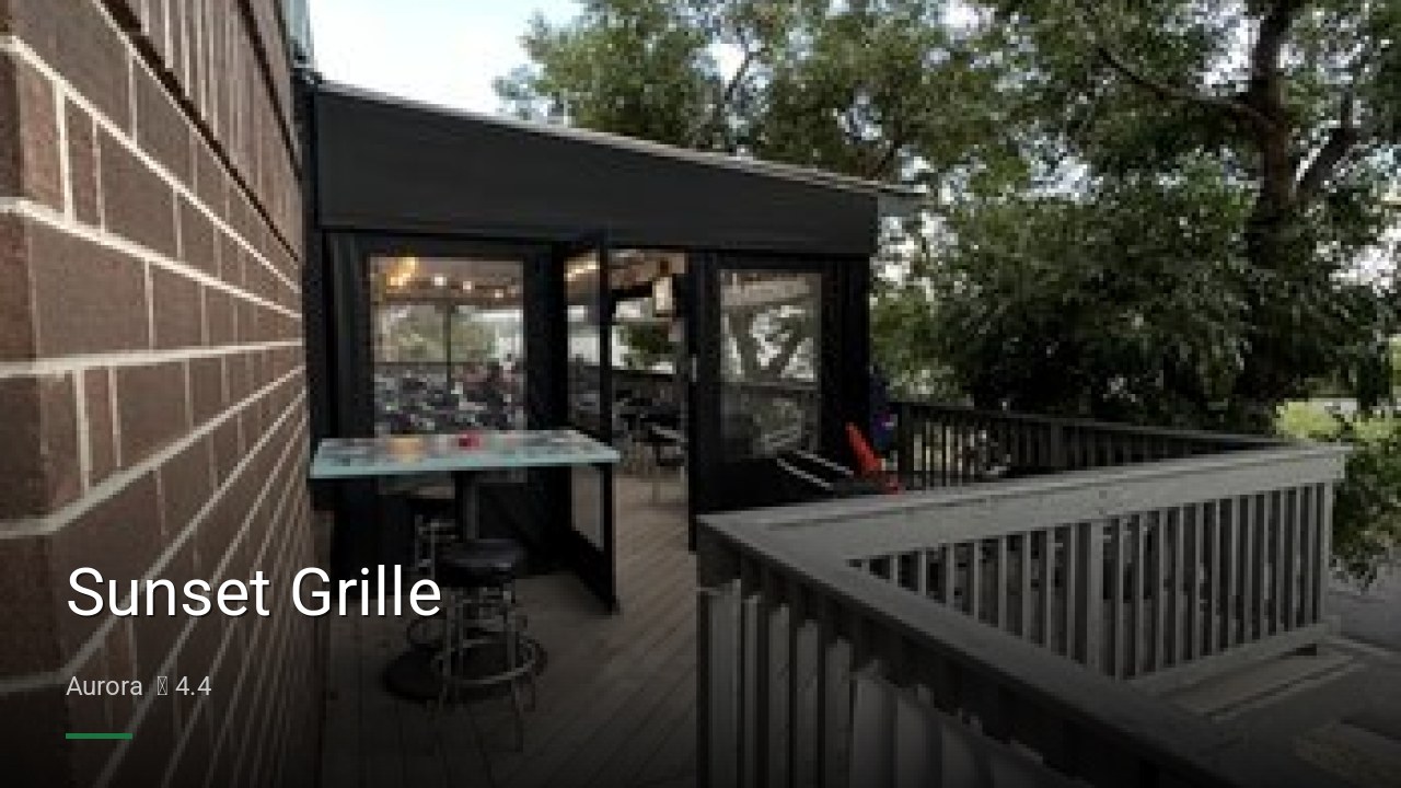 Sunset Grille - Sports Bars in Aurora