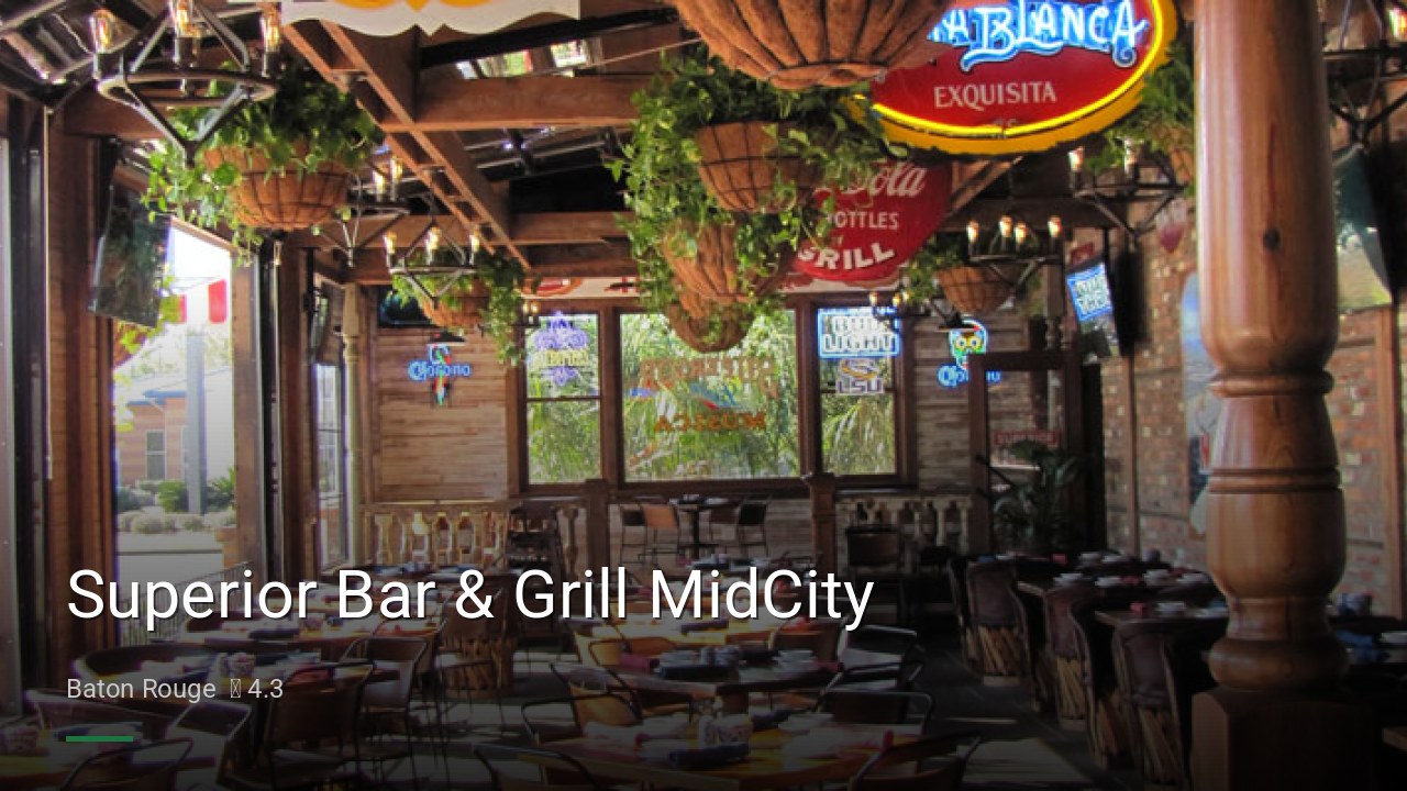 Superior Bar & Grill MidCity - Sports Bars in Baton Rouge