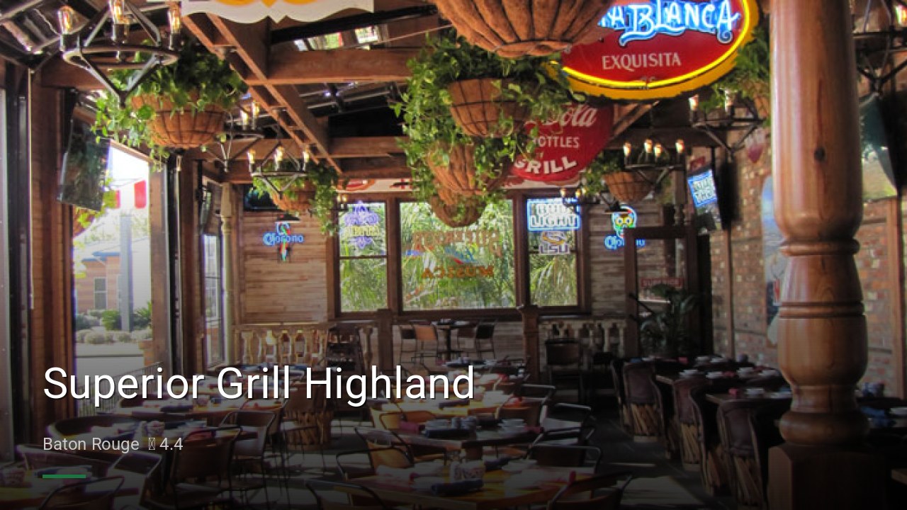 Superior Grill Highland - Sports Bars in Baton Rouge