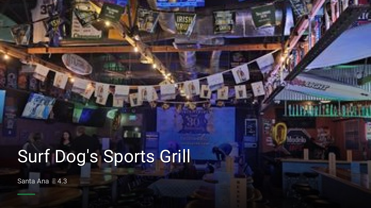 Surf Dog's Sports Grill - Sports Bars in Santa Ana