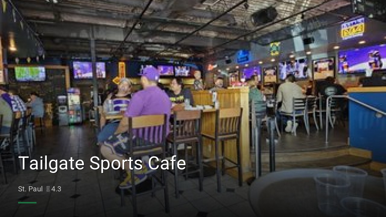 Tailgate Sports Cafe - Sports Bars in St. Paul