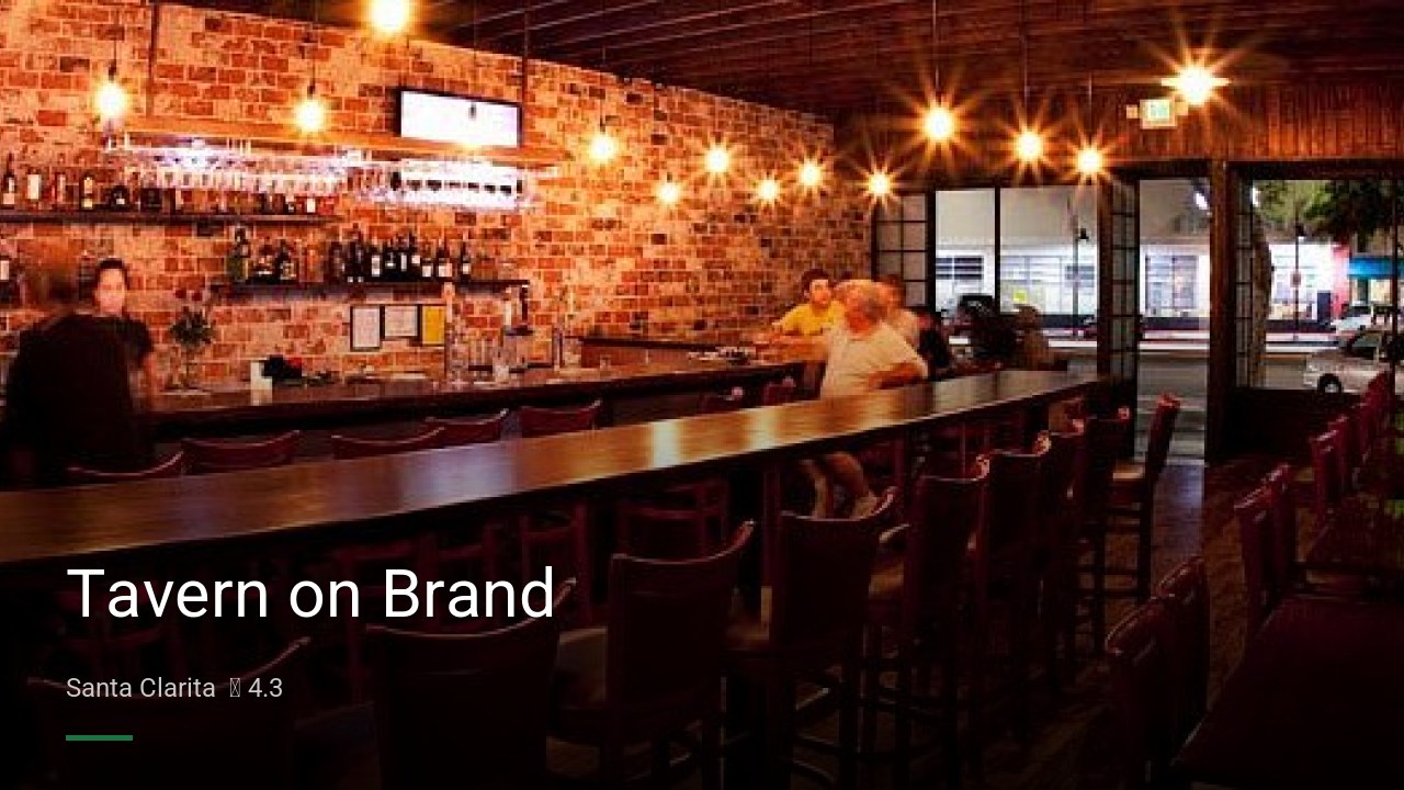 Tavern on Brand - Sports Bars in Santa Clarita