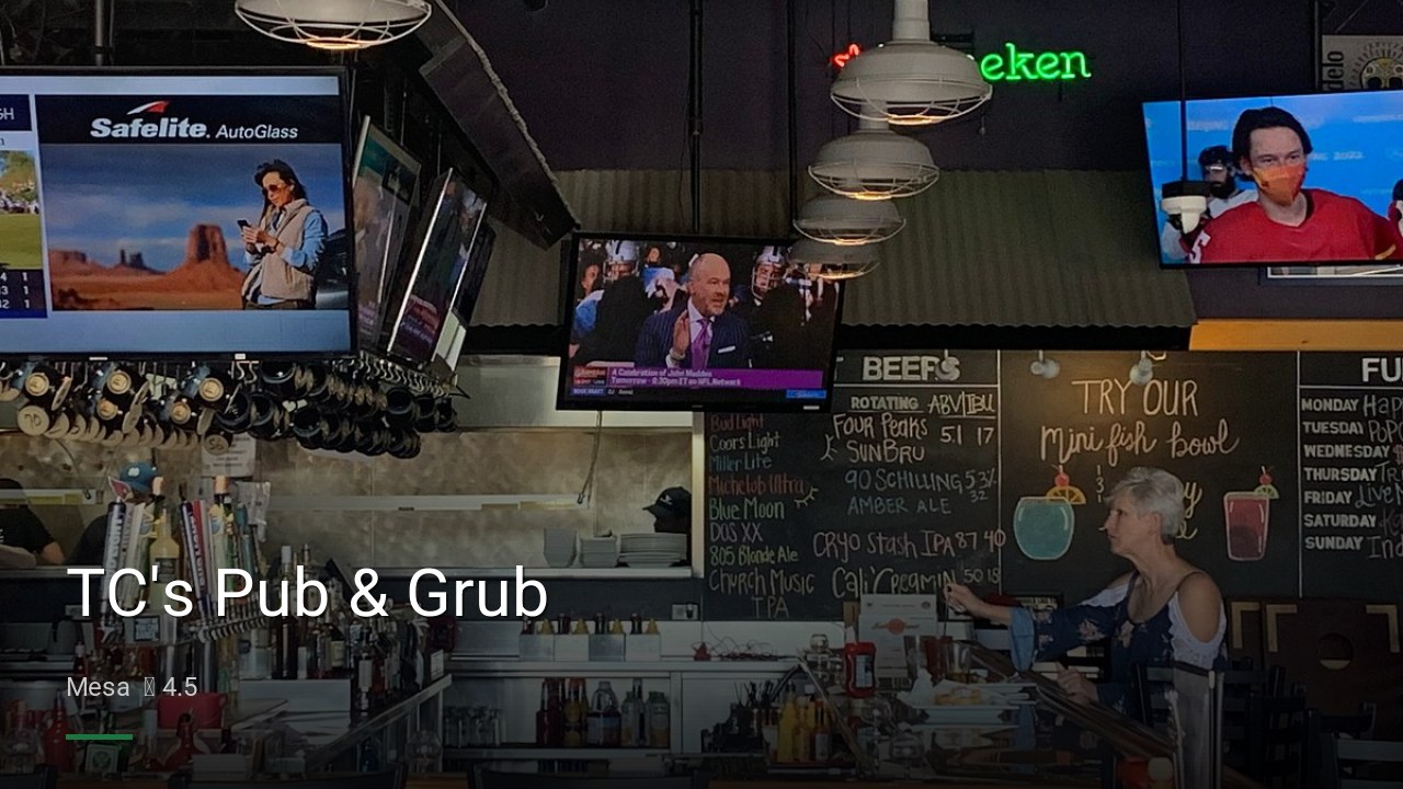 TC's Pub & Grub - Sports Bars in Mesa