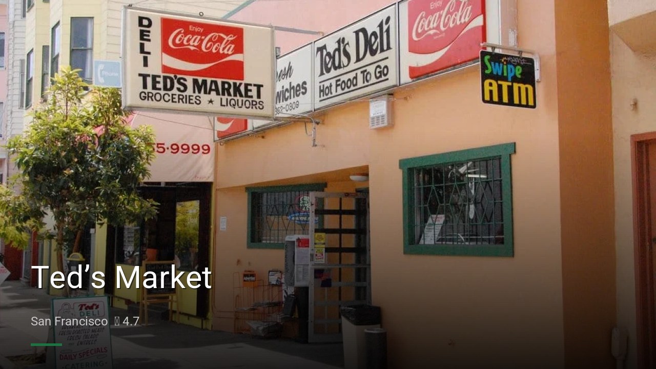 Ted’s Market - Sports Bars in San Francisco
