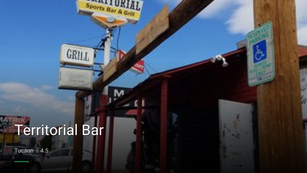 Territorial Bar - Sports Bars in Tucson