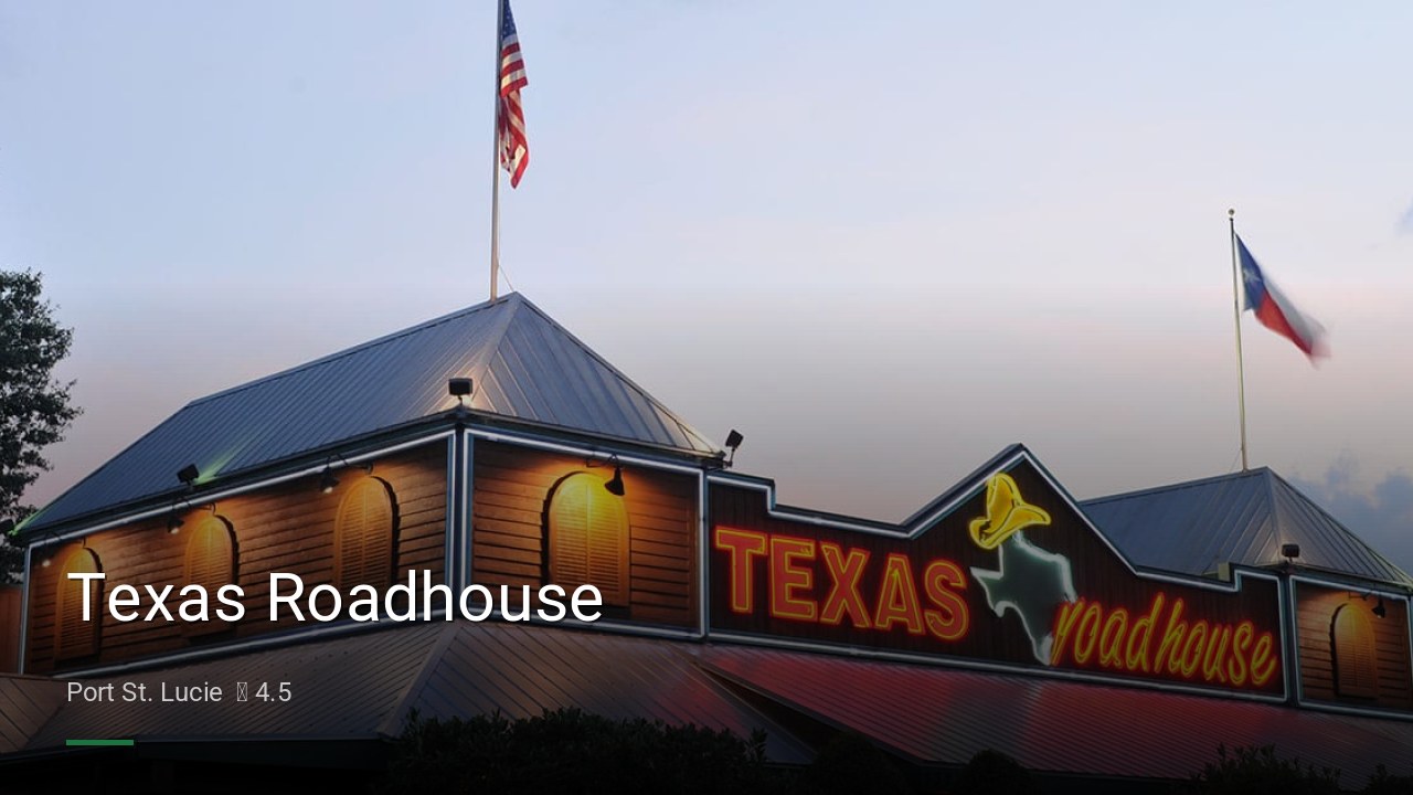 Texas Roadhouse - Sports Bars in Port St. Lucie